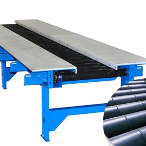 Rubber coated roller conveyor