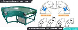 Curved PVC conveyor