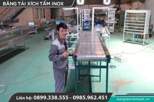 Stainless steel plate chain conveyor